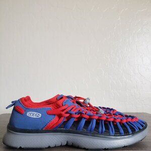 Keen Uneek 02 Bungee Cord Sneaker Sandal Team Blue/True Red Sz Womens 8 Outdoor